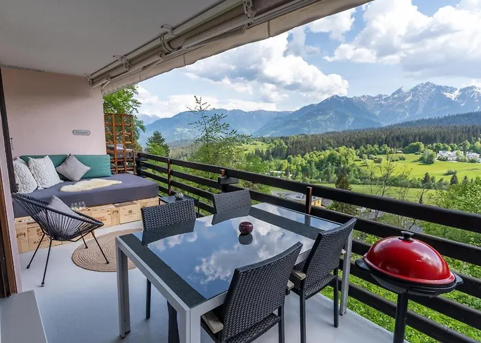 -panorama-bergblick- Dampfbad-dusche Und Aussenbett * Flims